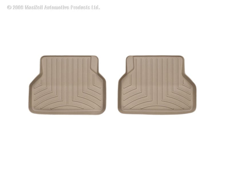 Kies-Motorsports WeatherTech WeatherTech 04-10 BMW 5-Series (E60) Rear FloorLiner - Tan Main image