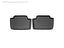 Kies-Motorsports WeatherTech WeatherTech 04+ BMW X3 Rear FloorLiner - Black