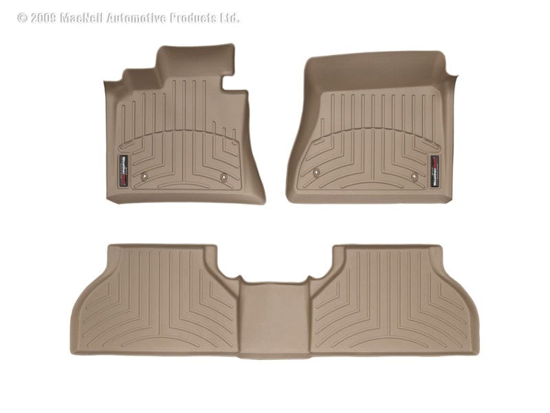 Kies-Motorsports WeatherTech WeatherTech 10+ BMW 5-Series Rear FloorLiner - Tan