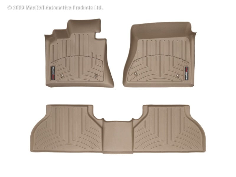 Kies-Motorsports WeatherTech WeatherTech 10+ BMW 5-Series Rear FloorLiner - Tan