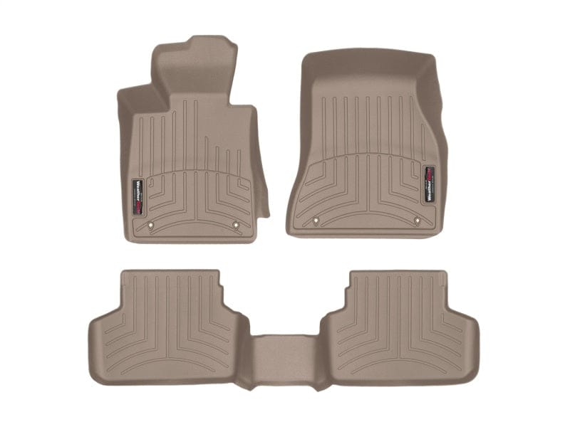 Kies-Motorsports WeatherTech WeatherTech 2017+ BMW 5-Series Front And Rear FloorLiner - Tan (xDrive Only - Does Not Fit RWD)