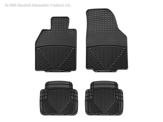 Kies-Motorsports WeatherTech WT Rubber Mats - Rear - Blk