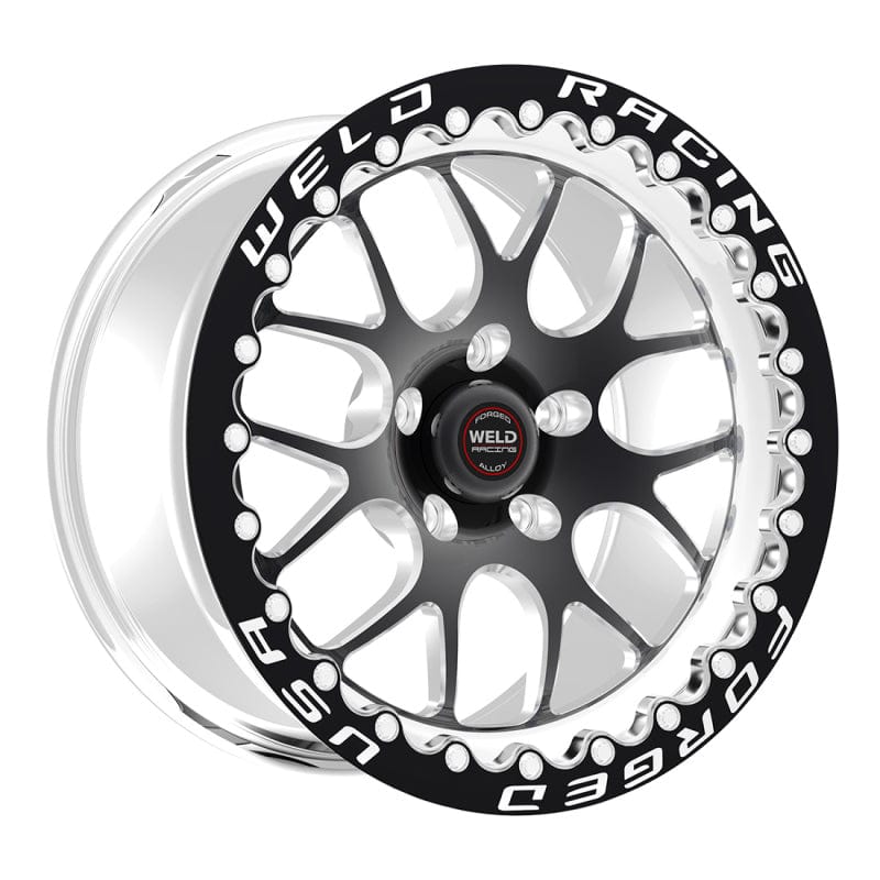 Kies-Motorsports Weld Weld S77 17x9.5 / 5x4.75 BP / 5.8in. BS Black Wheel (Medium Pad) - Black Single Beadlock MT