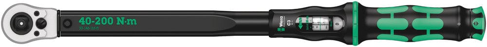 Kies-Motorsports Wera Tools Wera Tools Click-Torque C 3 Push R/L adjustable torque wrench for clockwise and anti-clockwise torque-control, 40-200 Nm