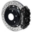 Kies-Motorsports Wilwood Wilwood 03-08 Audi A4 FNSL4R Rear Big Brake Kit 12.88in Drilled & Slotted Rotor - Black