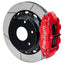 Kies-Motorsports Wilwood Wilwood 03-08 Audi A4 FNSL4R Rear Big Brake Kit 12.88in Slotted Rotor - Red