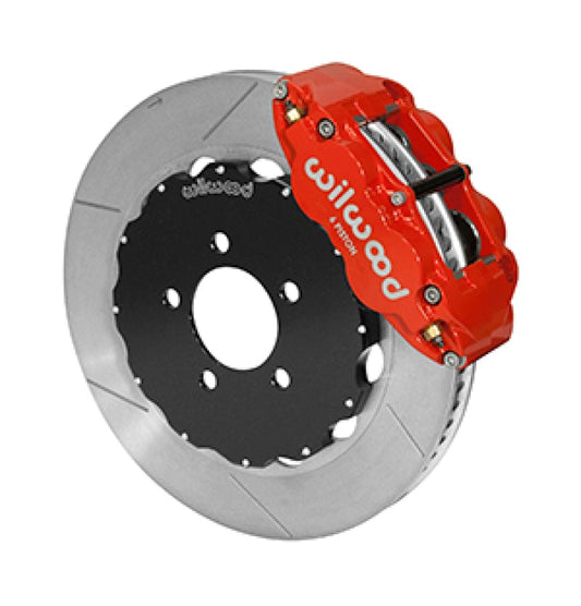 Kies-Motorsports Wilwood Wilwood 03-11 Crown Victoria Forged Narrow Superlite 6R Front Brake Kit w/ Slotted GT Rotor - Red