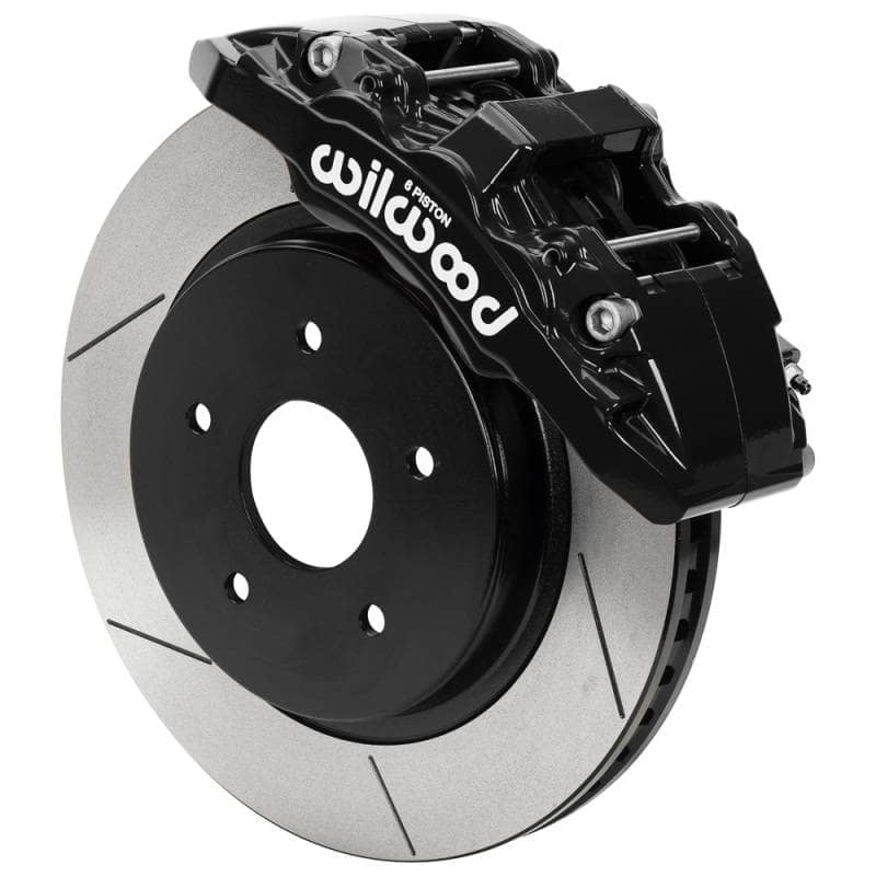 Kies-Motorsports Wilwood Wilwood 13-18 RAM 1500 4WD AERO6-DM Kit 5 x 5.50in Hub - 13.38in Slotted Rotor - Black