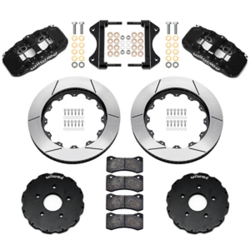 Kies-Motorsports Wilwood Wilwood 14-19 Chevrolet Corvette C7 AERO6 Front BBK - 14.00 Rotor - Black