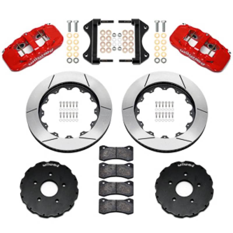 Kies-Motorsports Wilwood Wilwood 14-19 Chevrolet Corvette C7 AERO6 Front BBK - 14.00 Rotor - Red