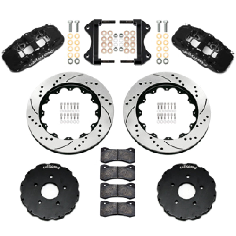 Kies-Motorsports Wilwood Wilwood 14-19 Chevrolet Corvette C7 AERO6 Front BBK - 14.00 Rotor SRP - Black