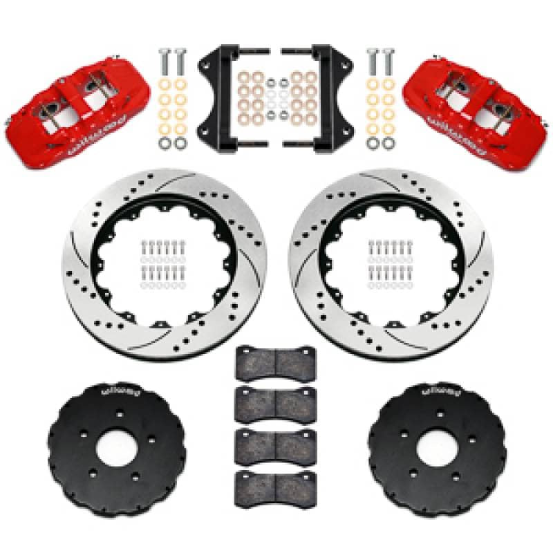 Kies-Motorsports Wilwood Wilwood 14-19 Chevrolet Corvette C7 AERO6 Front BBK - 14.00 Rotor SRP - Red