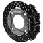 Kies-Motorsports Wilwood Wilwood 16-21 Polaris RZR XP 4 Turbo Rear Kit 11.25in Drilled Rotors - Black