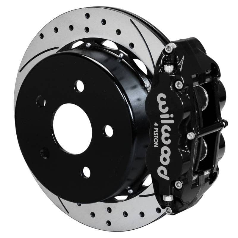 Kies-Motorsports Wilwood Wilwood 18-21 Jeep Wrangler Narrow Superlite 4R Rear Brake Kit SRP 13.50in Rotor w/Lines - Black