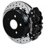 Kies-Motorsports Wilwood Wilwood 18-21 Jeep Wrangler Narrow Superlite 4R Rear Brake Kit SRP 13.50in Rotor w/Lines - Black