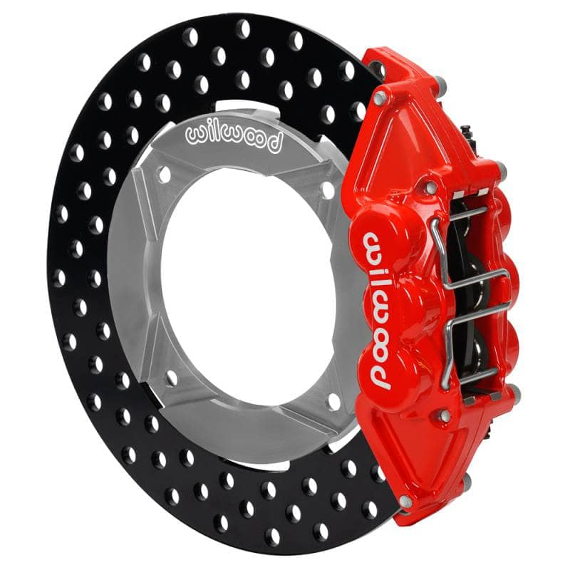 Kies-Motorsports Wilwood Wilwood 2020+ Polaris RZR Pro UTV6 Rear Kit 11.25in - Red Calipers/Drilled Rotors