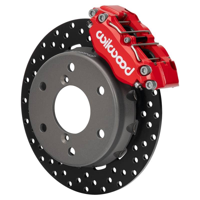 Kies-Motorsports Wilwood Wilwood 2024 Can Am Maverick Front Brake Kit 11.60in Drilled - Red