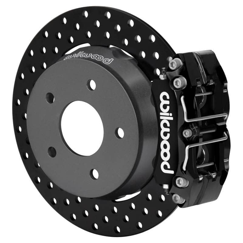 Kies-Motorsports Wilwood Wilwood 22-24 Polaris RZR Turbo/ Pro R 5-Lug Rear Big Brake Kit - Drilled Rotors Black Powder Coat