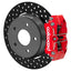 Kies-Motorsports Wilwood Wilwood 22-24 Polaris RZR Turbo/ Pro R 5-Lug Rear Big Brake Kit - Slotted Rotors Red
