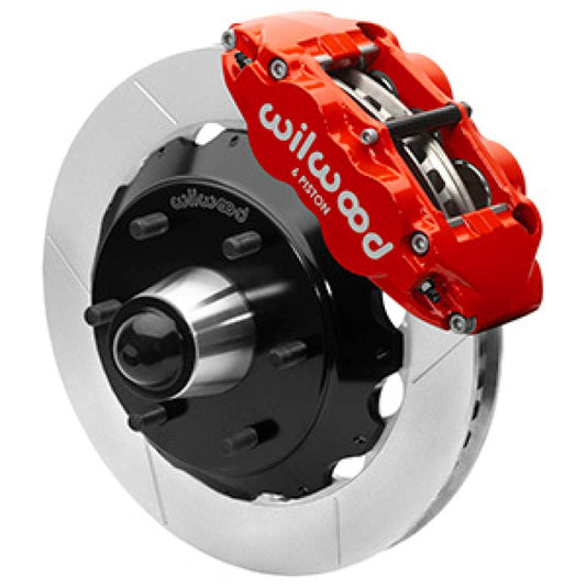 Kies-Motorsports Wilwood Wilwood 63-87 C10 CPP Spindle FNSL6R Front BBK 13in Slotted 6x5.5 BC - Red