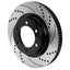 Kies-Motorsports Wilwood Wilwood 6x5.5 SRP Drilled & Slotted Black Electro Coat Rotor LH