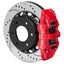 Kies-Motorsports Wilwood Wilwood 71-91 Chevy Blazer Aero6 Red Brake Kit w/ 14.00in Drilled & Slotted Rotor - Red