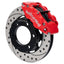 Kies-Motorsports Wilwood Wilwood 71-91 Chevy Blazer Forged Dynalite Front Brake Kit w/ 12.19in Drilled/Slotted Rotor - Red
