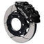 Kies-Motorsports Wilwood Wilwood 71-91 Chevy Blazer Forged Dynalite Front Brake Kit w/ 12.19in Slotted Rotor - Black