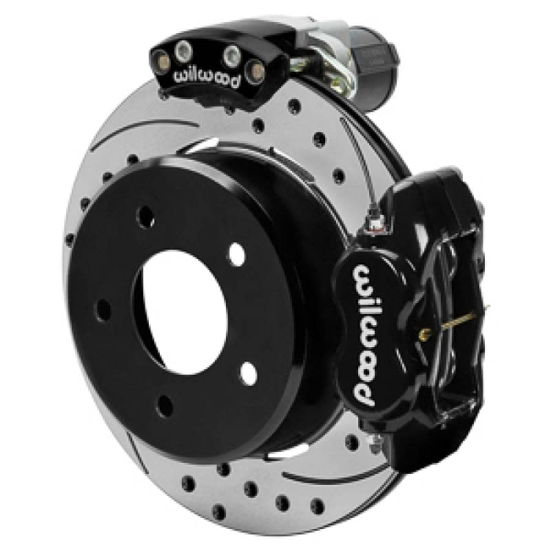 Kies-Motorsports Wilwood Wilwood 88-98 GM C1500 Rear Electronic Parking Brake Kit Black 12.19in SRP Rotor 3.25in Offset
