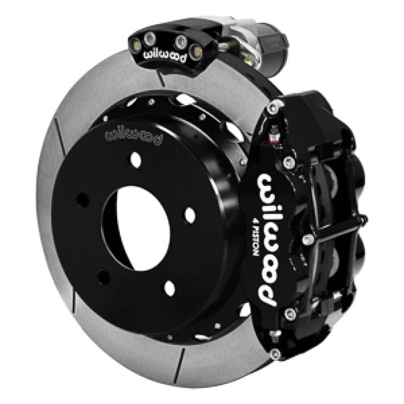 Kies-Motorsports Wilwood Wilwood 88-98 GM C1500 Superlite Rear Electronic Parking Brake Kit 12.88in Rotor 3.25in Offset - Blk