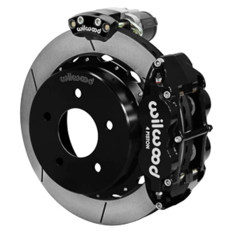 Kies-Motorsports Wilwood Wilwood 88-98 GM C1500 Superlite Rear Electronic Parking Brake Kit 14in Rotor 3.25in Offset - Blk