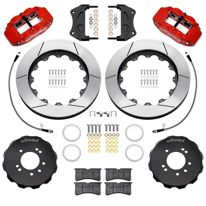 Kies-Motorsports Wilwood Wilwood 89-98 Nissan 240SX/89-94 Skyline/90-96 300ZX Superlite 6R Front BBK w/ 14in SLT Rotors - Red