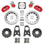 Kies-Motorsports Wilwood Wilwood 89-98 Nissan 240SX FNSL4R/MC4 Rear Parking BBK w/ 13.50in D/S Rotors - Red