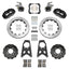 Kies-Motorsports Wilwood Wilwood 89-98 Nissan 240SX FNSL4R/MC4 Rear Parking BBK w/ 13.50in Slotted Rotors - Black