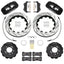 Kies-Motorsports Wilwood Wilwood 95-98 Nissan Skyline Aerolite 6R Front BBK w/ 14.00in D/S Rotors & Flexlines - Black