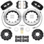 Kies-Motorsports Wilwood Wilwood 95-98 Nissan Skyline Aerolite 6R Front BBK w/ 14in Slotted Rotors & Flexlines - Black