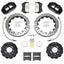 Kies-Motorsports Wilwood Wilwood 95-98 Nissan Skyline Superlite 6R Front BBK w/ 12.88in D/S Rotors & Flexlines - Black