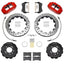 Kies-Motorsports Wilwood Wilwood 95-98 Nissan Skyline Superlite 6R Front BBK w/ 12.88in D/S Rotors & Flexlines - Red