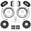 Kies-Motorsports Wilwood Wilwood 95-98 Nissan Skyline Superlite 6R Front BBK w/ 12.88in Slotted Rotors & Flexlines - Black