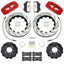 Kies-Motorsports Wilwood Wilwood 99-02 Nissan Skyline Aerolite 6R Front BBK w/ 14.00in D/S Rotors & Flexlines - Red
