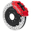 Kies-Motorsports Wilwood Wilwood 99-02 Nissan Skyline Superlite 6R Front BBK w/ 12.88in D/S Rotors & Flexlines - Red