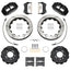 Kies-Motorsports Wilwood Wilwood 99-02 Nissan Skyline Superlite 6R Front BBK w/ 12.88in Slotted Rotors & Flexlines - Black