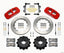 Kies-Motorsports Wilwood Wilwood AERO4 Rear Kit 14.00 Red 2007-2011 BMW E90 Series w/Lines