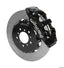 Kies-Motorsports Wilwood Wilwood AERO6 Front Hat Kit 14.00 Black 00-06 BMW M3 E46 w/ Lines