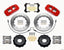 Kies-Motorsports Wilwood Wilwood AERO6 Front Hat Kit 14.00 Red 2007-2011 BMW E90 Series w/Lines