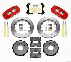 Kies-Motorsports Wilwood Wilwood AERO6 Front Hat Kit 14.00 Red 99-06 BMW E46