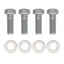 Kies-Motorsports Wilwood Wilwood bolt kit caliper to spindle M18-2.50 x 55MM LG W/WASHER 4 pack