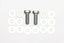 Kies-Motorsports Wilwood Wilwood bolt kit M14-2.00X40MM LG W/SHIMS 2 pk