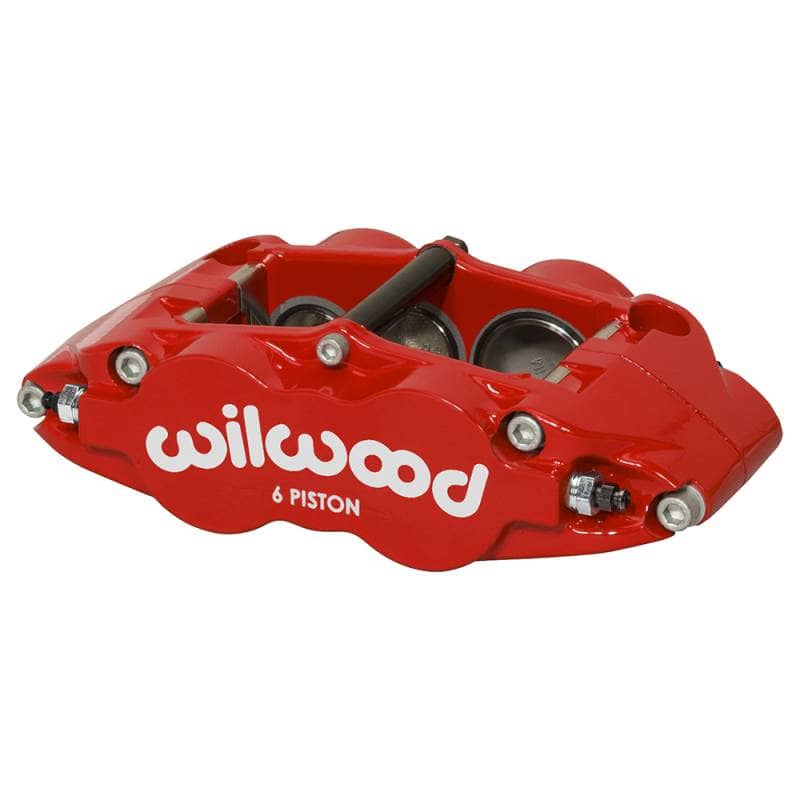 Kies-Motorsports Wilwood Wilwood caliper FNSL6R-DS 1.62/1.12/1.12 1.25 rotor R/H dust seal red