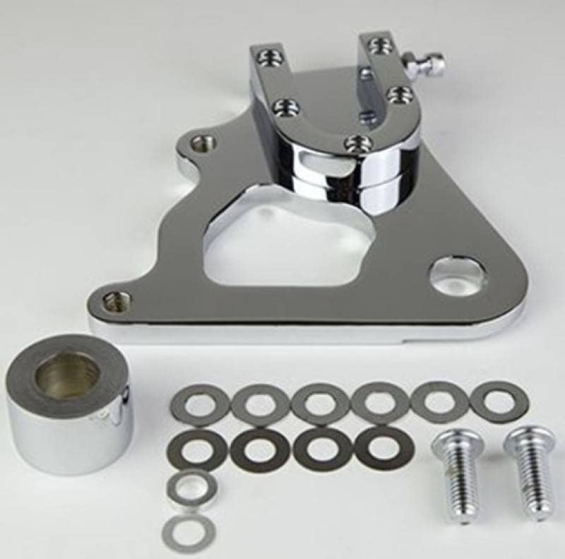 Kies-Motorsports Wilwood Wilwood Caliper Mounting Kit Chrome w/Bracket GP310 1984-99 Dyna